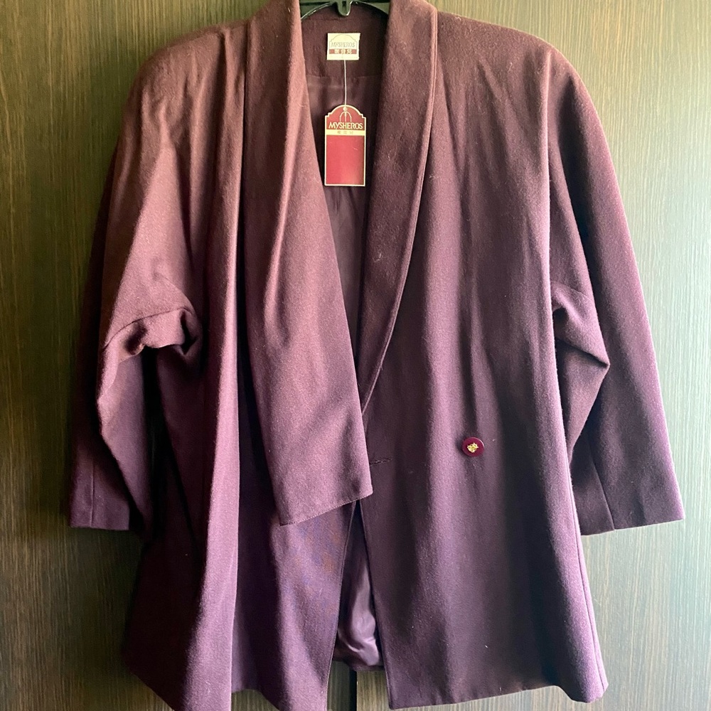 NWT Burgundy Coat